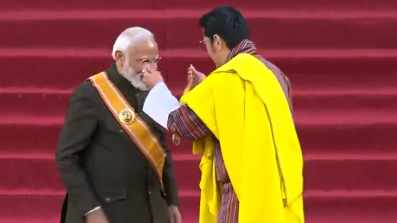 PM Narendra Modi receives Bhutan's highest honour